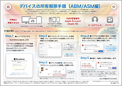 デバイスの所有解除作業手順（AppleBusiness・ASM編）
