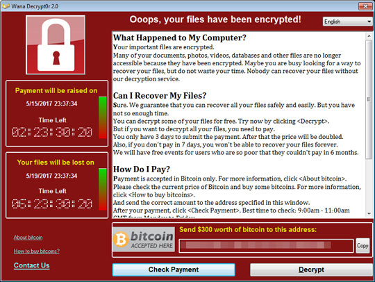 使える！ 情シス三段用語辞典52　「Wannacry（ワナクライ）」