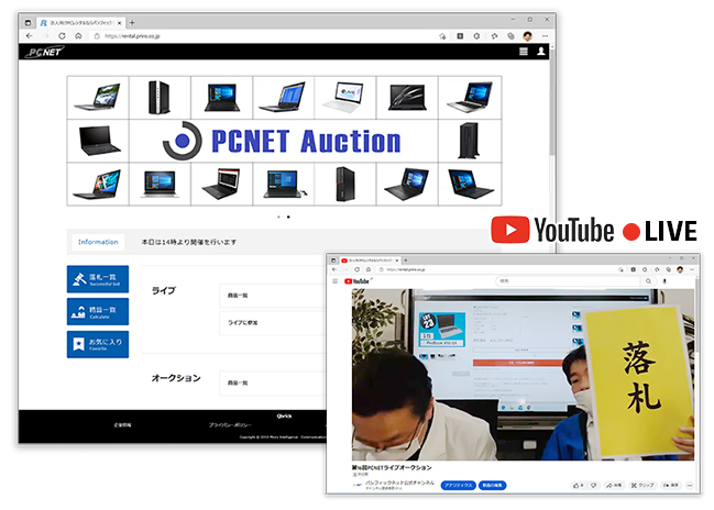 PCNET Auction webサイト
